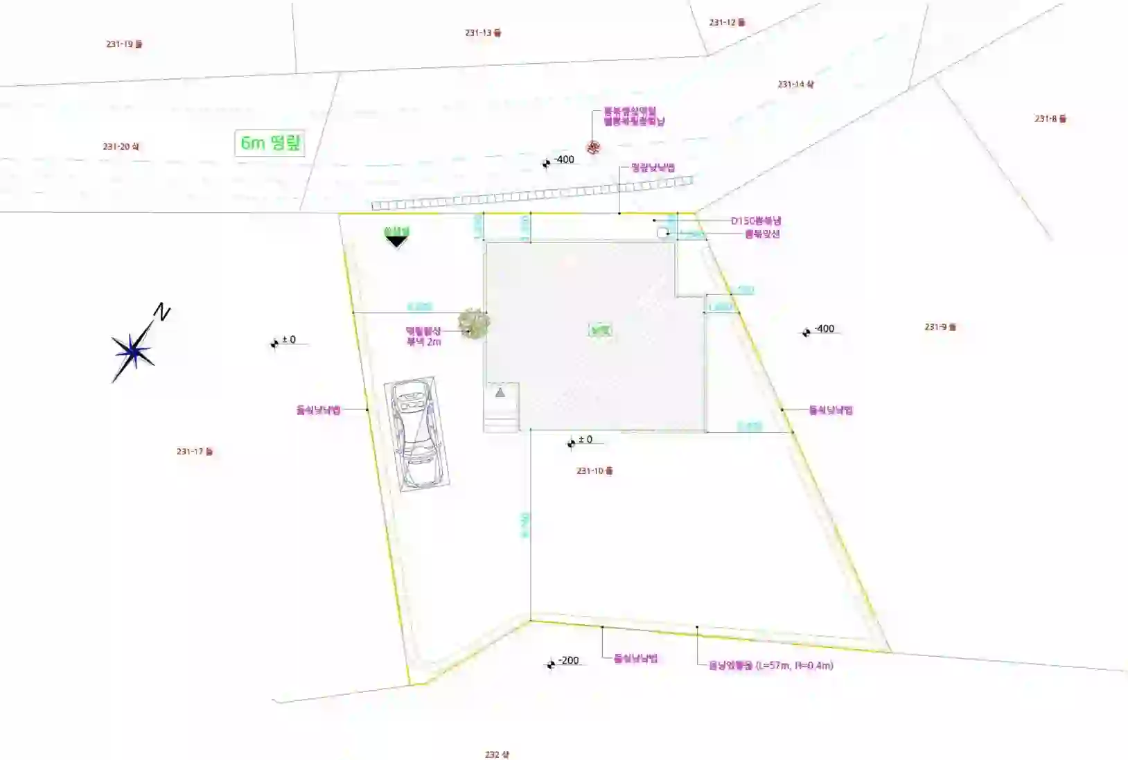 자작동 231-10 배치도 이미지